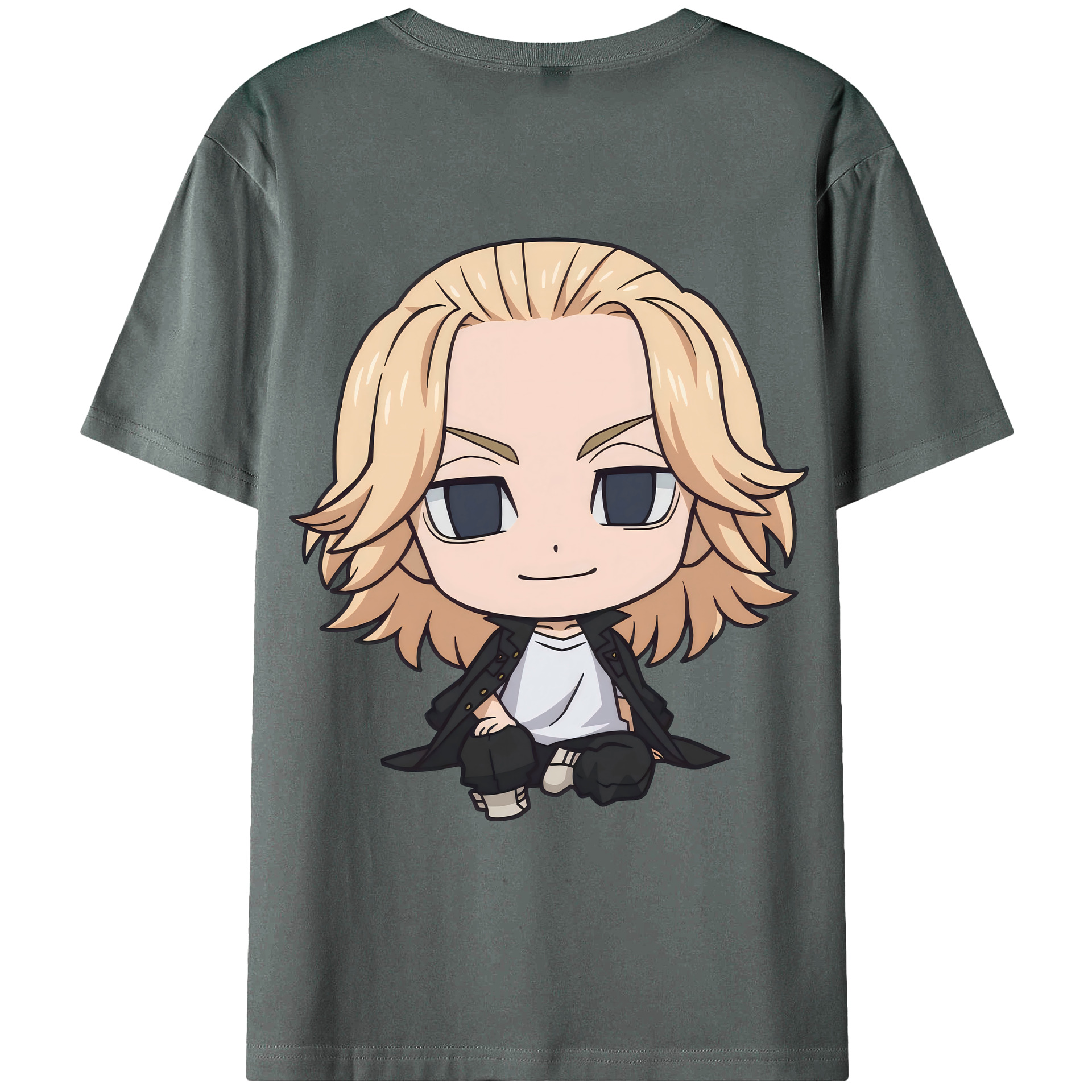 （画像用） 東京リベンジャーズ Tokyo Revengers 綿100％ メンズ半袖Tシャツ（バックプリント） 通気性